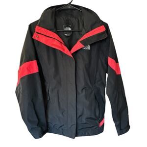 The North Face Women's SP Black / Pink HyVent Winter Waterproof warm Jacket